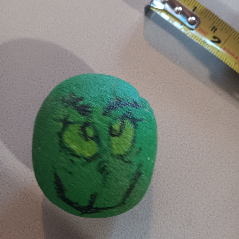Grinch Hand Painted Rock